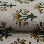 Jess Hand Block Printed Linen Fabric Linen Fabric