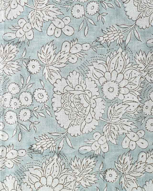 Brice Hand Block Printed Linen Fabric
