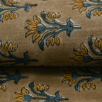 Jess Hand Block Printed Linen Fabric Linen Fabric