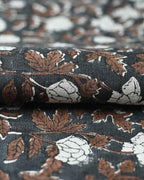 Arabella Hand Block Printed Linen Fabric Linen Fabric