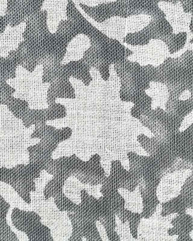 Michael Hand Block Printed Linen Fabric Linen Fabric