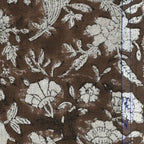 Vivian Hand Block Printed Linen Fabric Linen Fabric