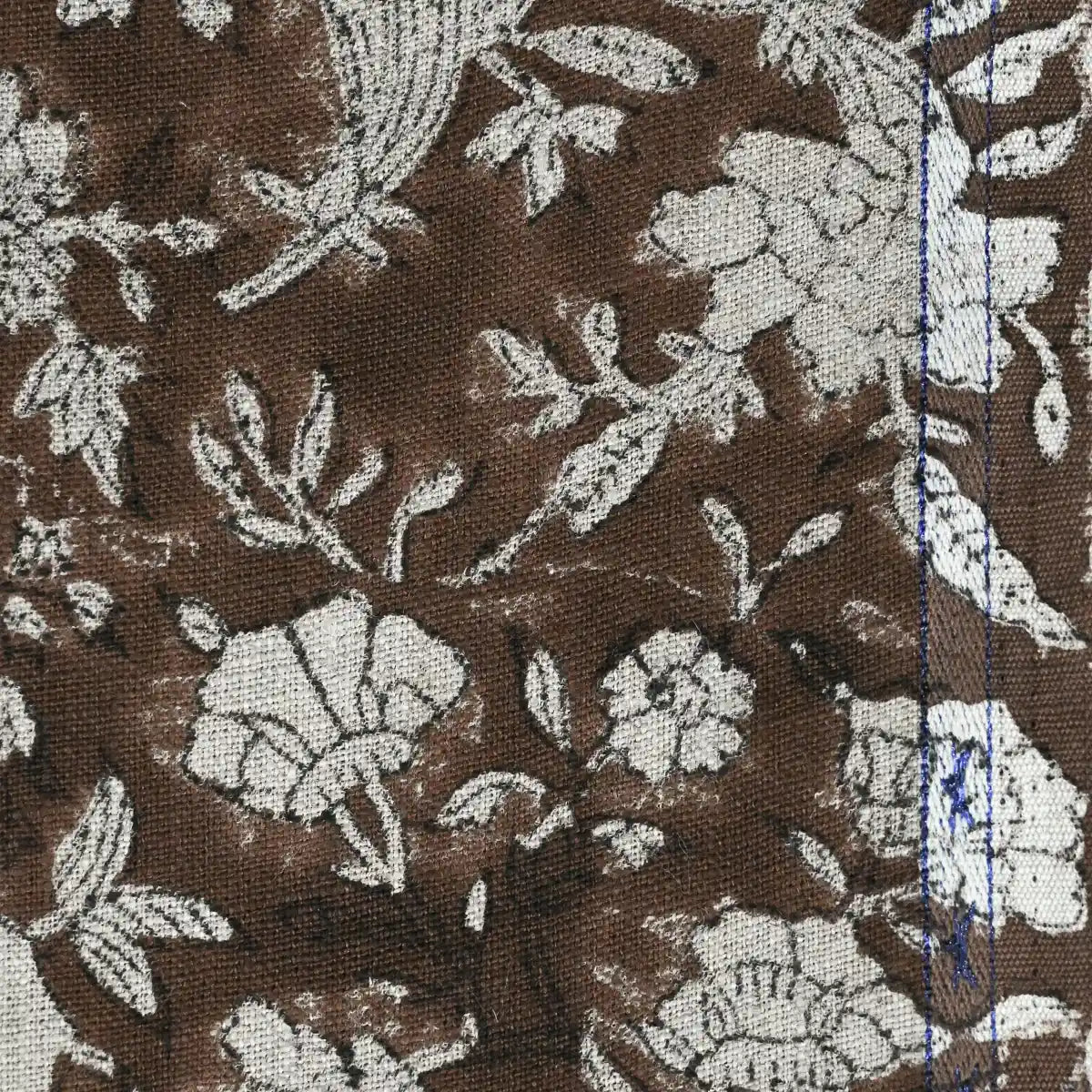 Vivian Hand Block Printed Linen Fabric Linen Fabric