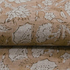 Vivian Hand Block Printed Linen Fabric Linen Fabric