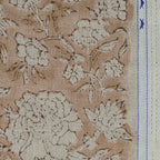 Vivian Hand Block Printed Linen Fabric Linen Fabric