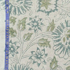 Jennifer Hand Block Printed Linen Fabric Linen Fabric