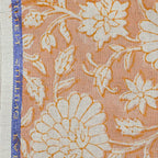Jennifer Hand Block Printed Linen Fabric Linen Fabric