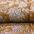Abbey Floral Handloom Linen Linen Fabric