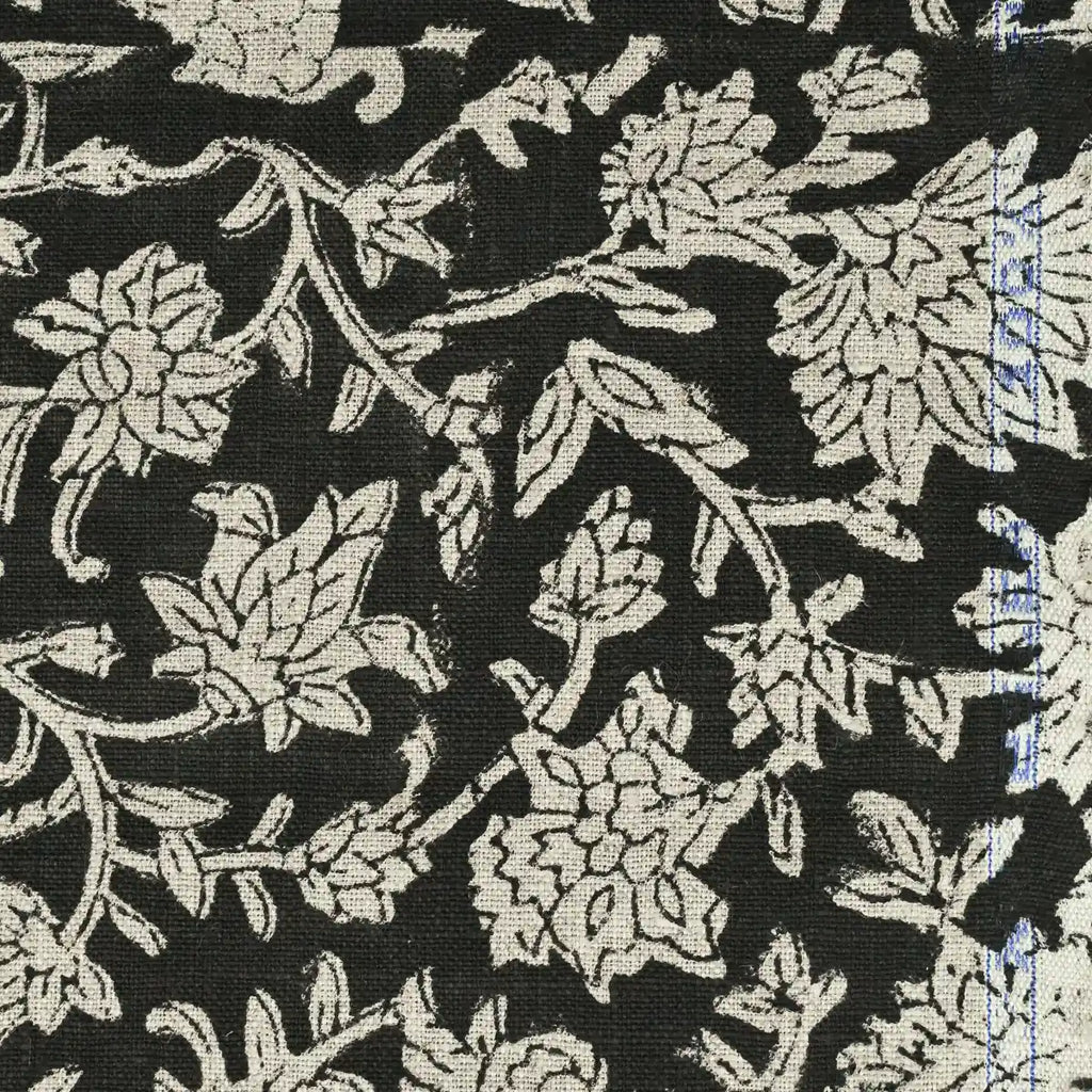 Abbey Floral Handloom Linen Linen Fabric