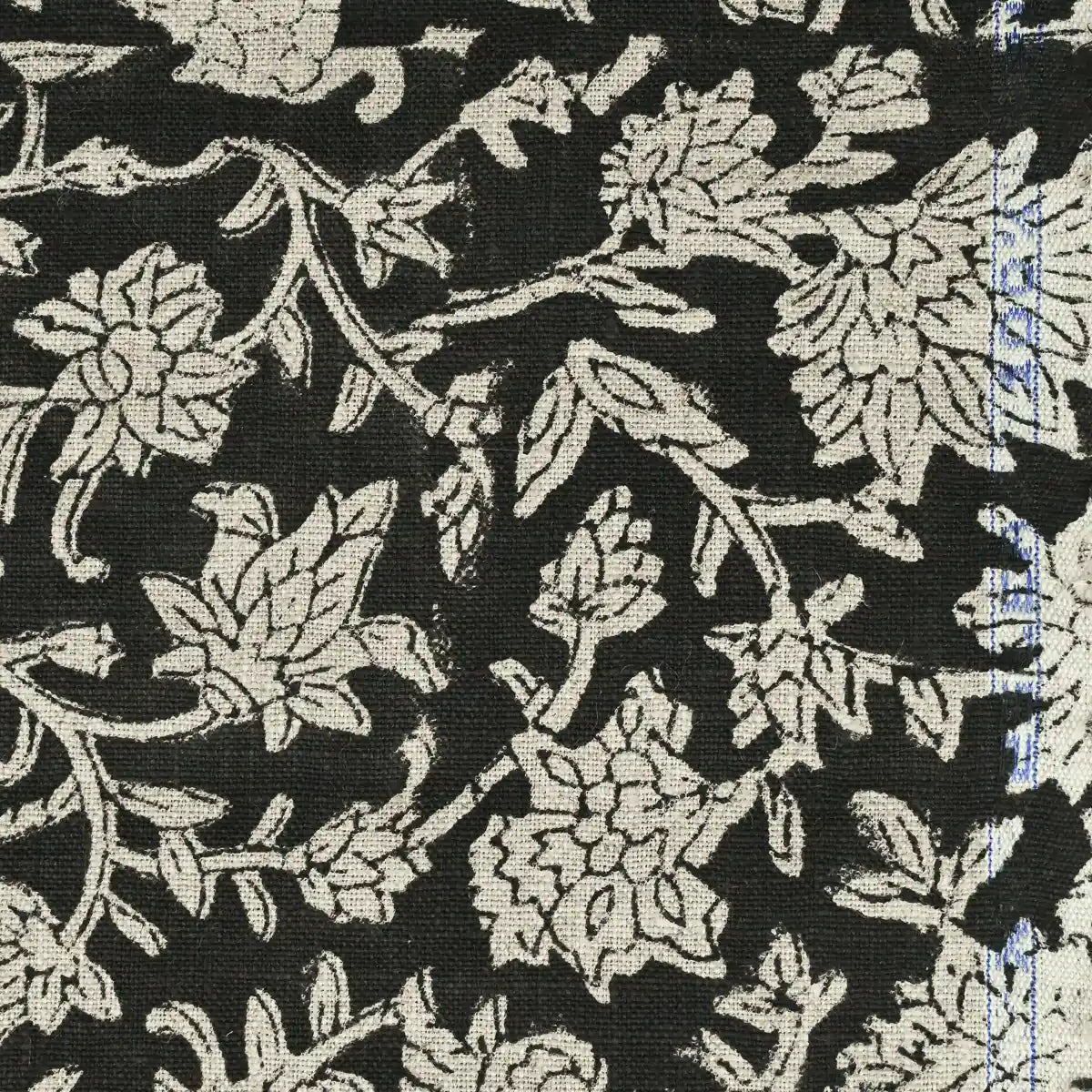 Abbey Floral Handloom Linen Linen Fabric