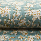 Abbey Floral Handloom Linen Linen Fabric