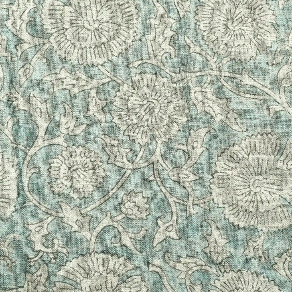 Delilah Block Print Linen Yard Linen Fabric