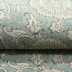 Delilah Block Print Linen Linen Fabric
