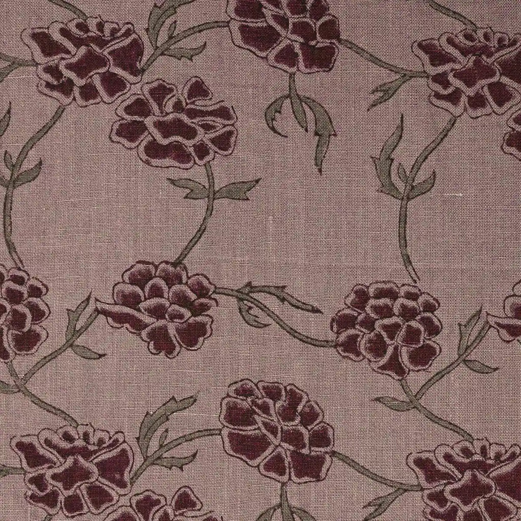 Botanica Light Beige Linen Fabric Yard Onion Pink Linen Fabric