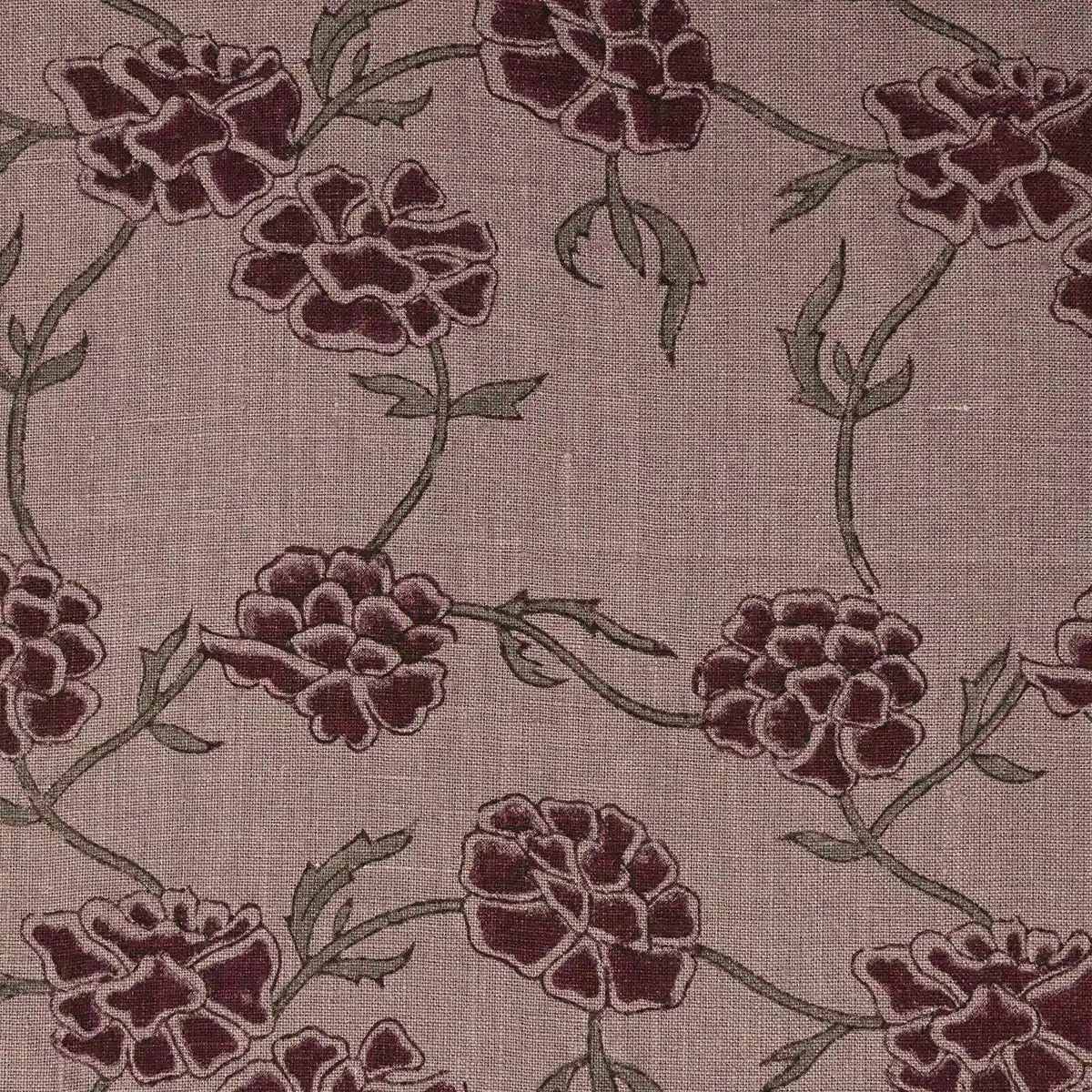 Botanica Light Beige Linen Fabric Yard Onion Pink Linen Fabric