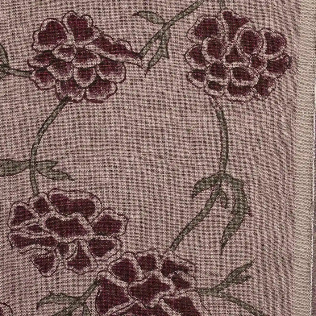 Botanica Light Beige Linen Fabric Linen Fabric