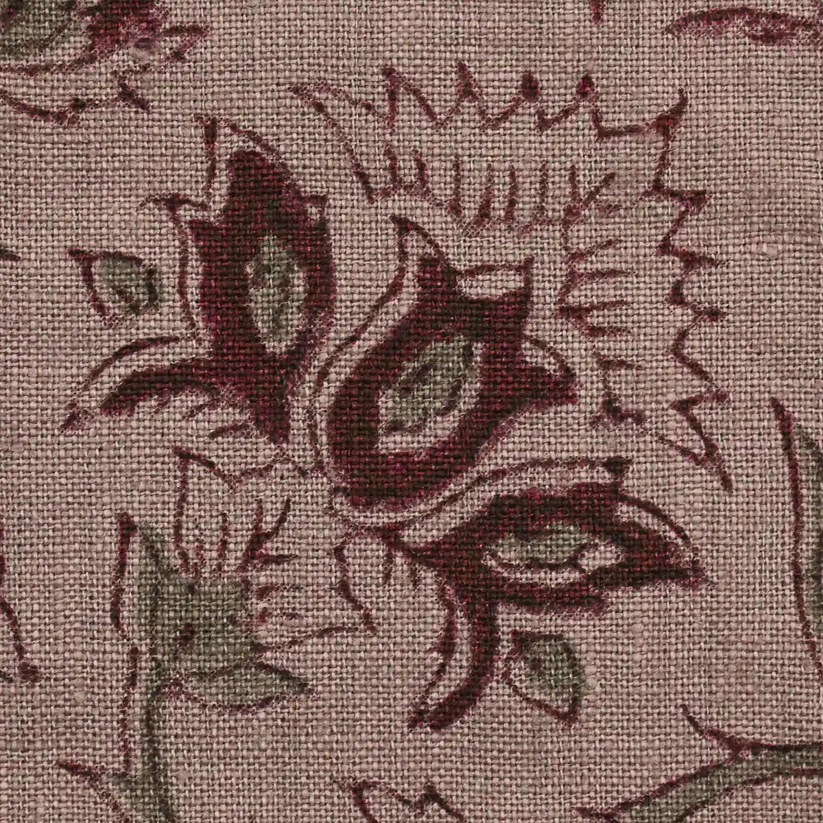 Flora Form Onion Pink Linen Fabric Swatch Linen Fabric