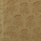 Flora Bloom Tan Dust Linen Fabric Linen Fabric