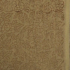 Vines & Petals Tan Dust Linen Fabric Linen Fabric
