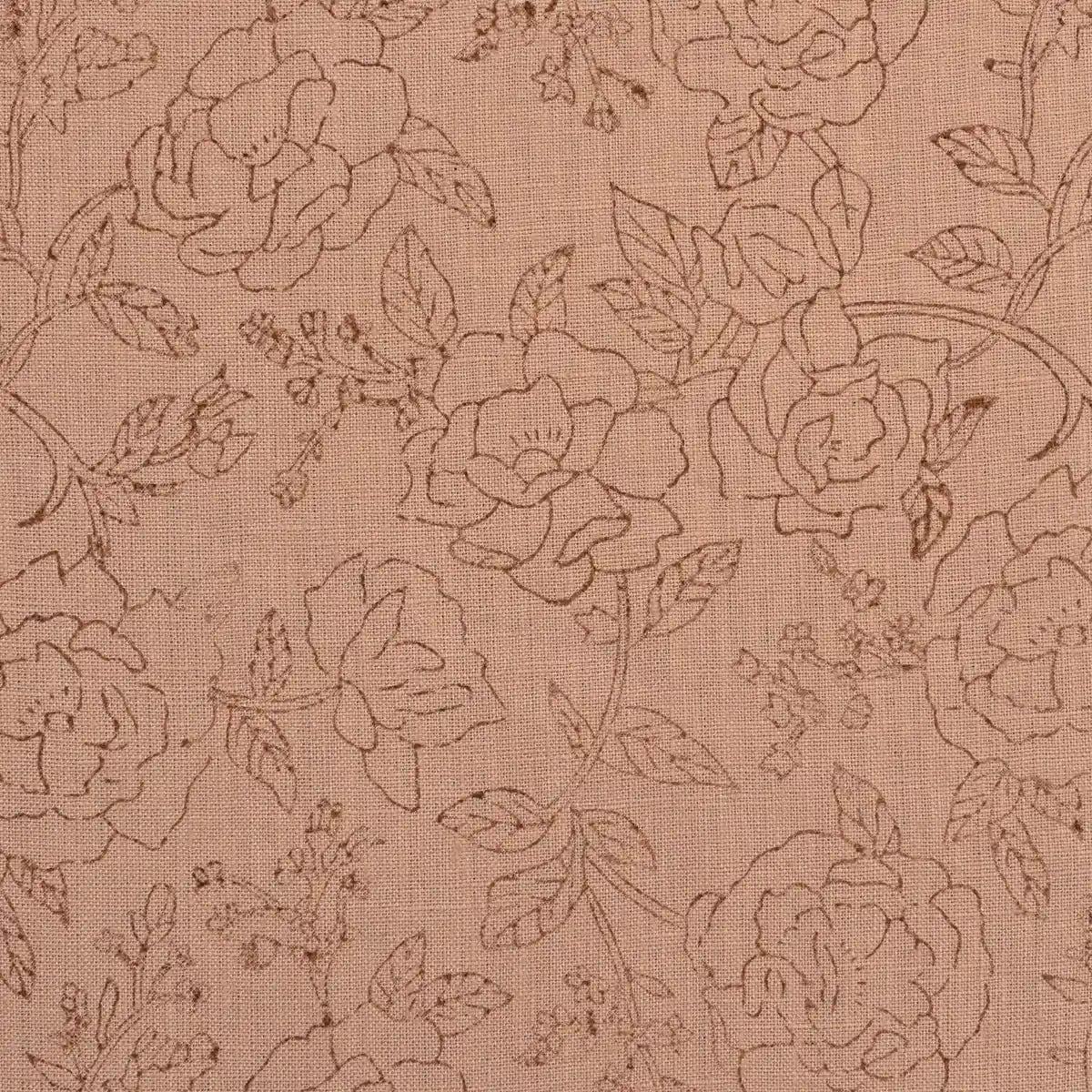 Natural Trace Linen Fabric Yard Coral Linen Fabric