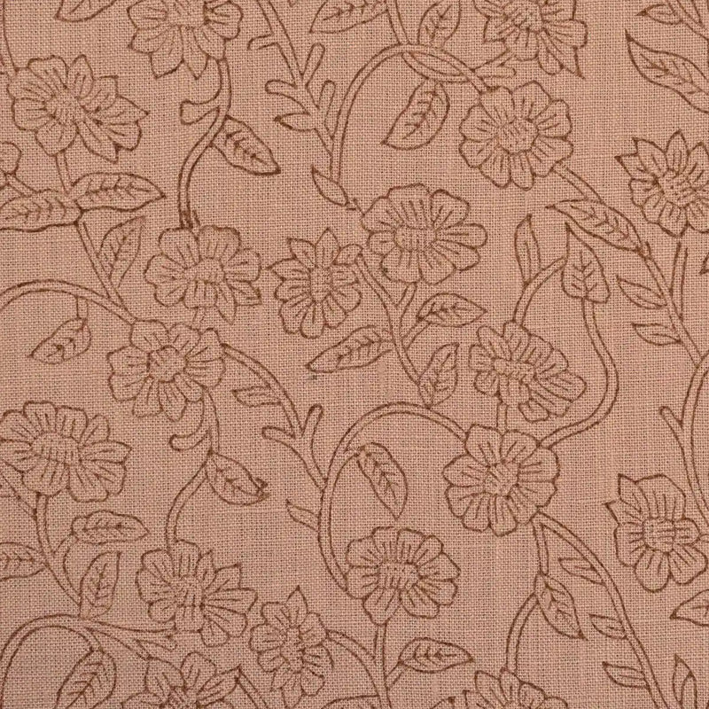 Soft Currents Linen Fabric Coral Yard Linen Fabric