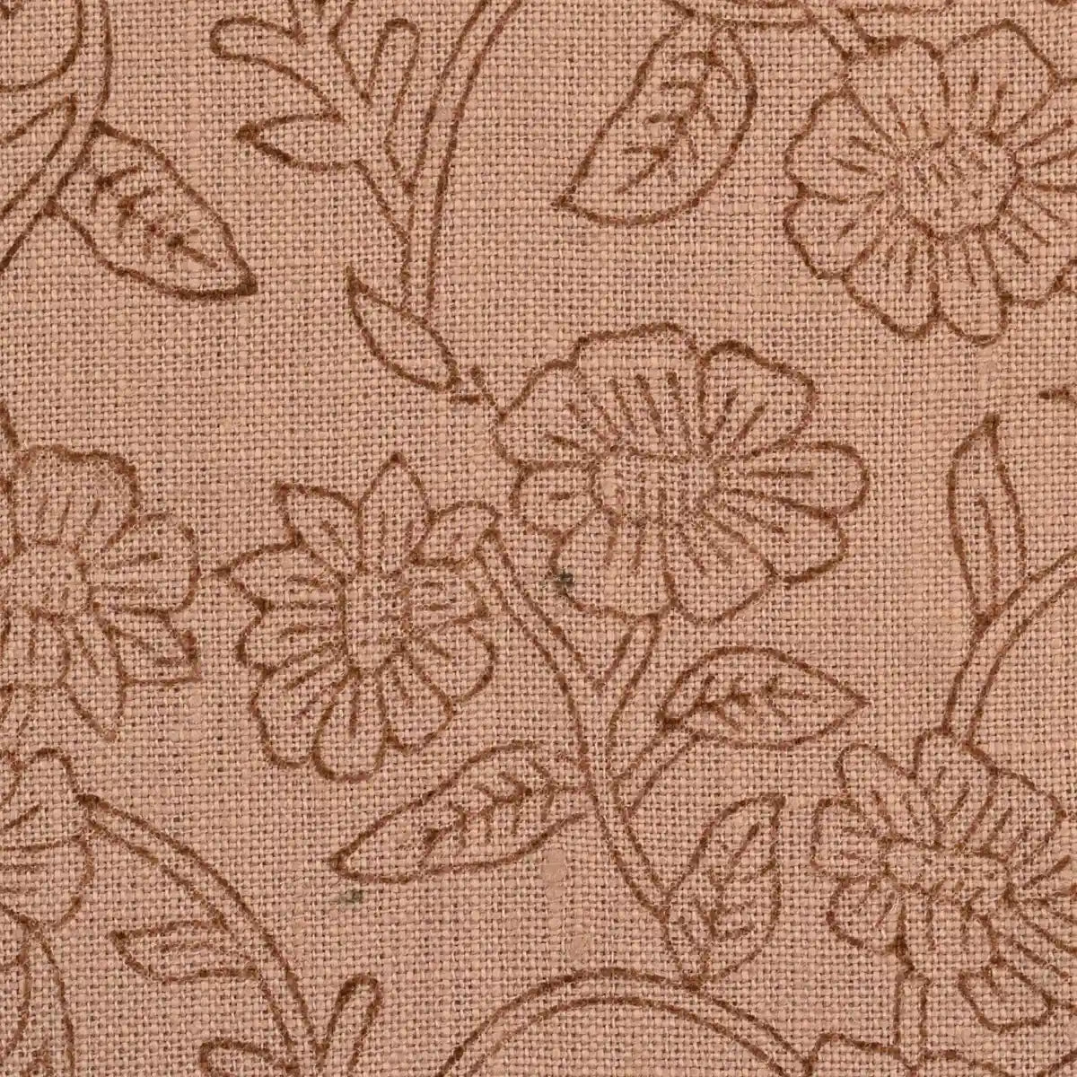 Soft Currents Linen Fabric Coral Swatch Linen Fabric