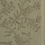 Ochre Bloom Linen Fabric Linen Fabric