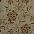 Petal Trails Washed Tan Linen Fabric Yard Linen Fabric