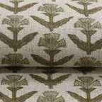 Bruce Block Print Handloom Linen Fabric Linen Fabric