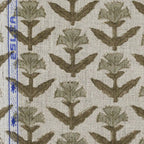 Bruce Block Print Handloom Linen Fabric Linen Fabric