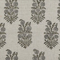 1 Yard Cut Out-Clover Block Printed Linen Fabric 1 Yard Linen Fabric