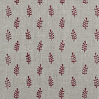 Ruth Block Printed Linen Fabric Yard Linen Fabric