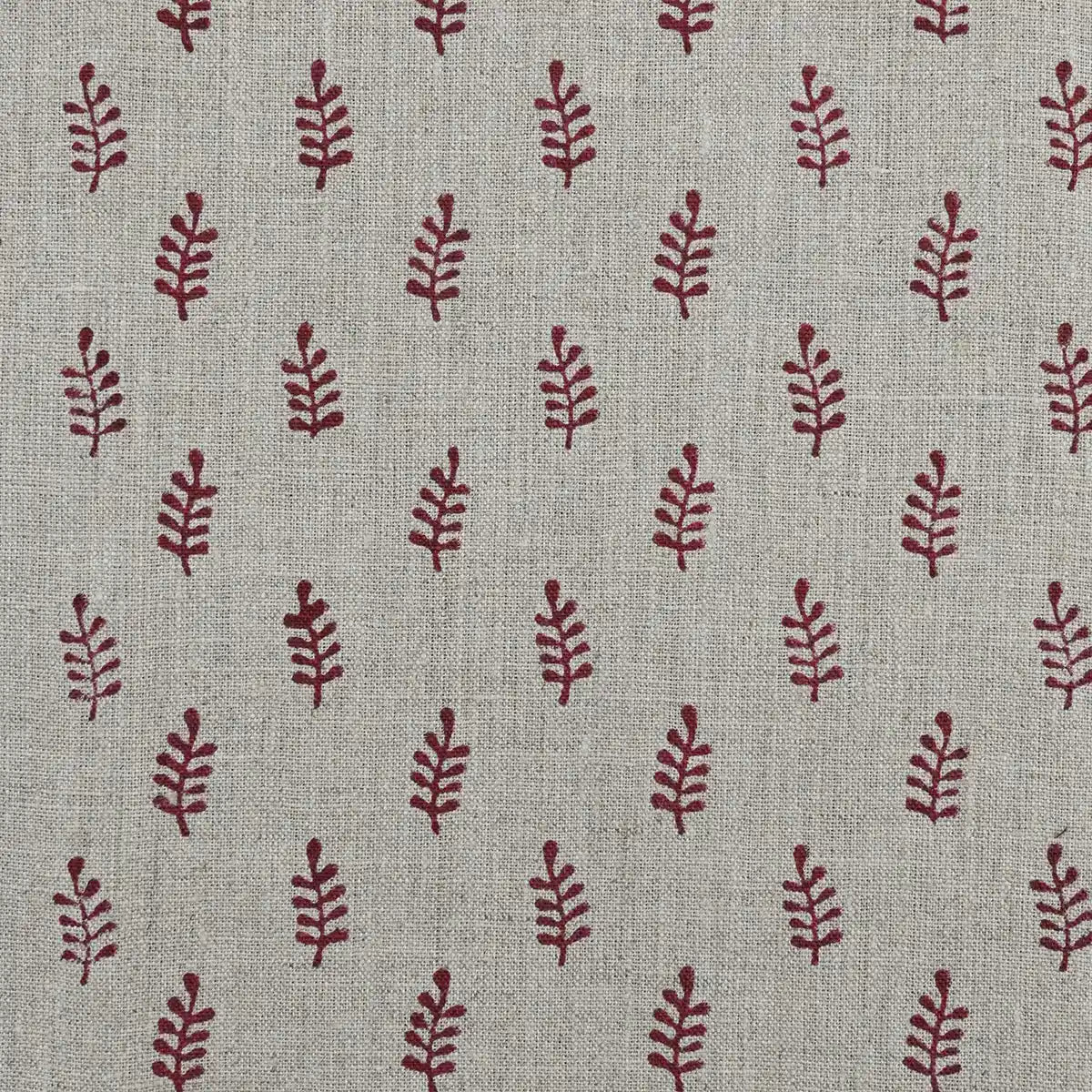 Ruth Block Printed Linen Fabric Yard Linen Fabric