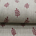 Ruth Block Printed Linen Fabric Linen Fabric