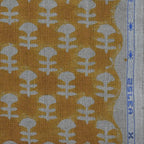 Edith Block Printed Linen Fabric Linen Fabric