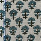 Sage Linen Block Print Fabric Linen Fabric