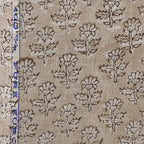 Iris Linen Block Print Linen Fabric