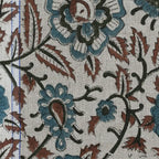 Cleo Block Print Linen Linen Fabric