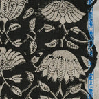 Tulip Flower Block Print Upholstery Fabric Linen Fabric