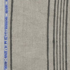 Claura Stripes Hand Block Printed Linen Upholstery Fabric Linen Fabric