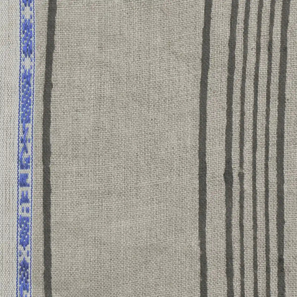 Claura Stripes Hand Block Printed Linen Upholstery Fabric Linen Fabric