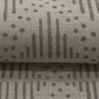 Zig-Zag Hand Block Print Designer Floral Fabric Linen Fabric