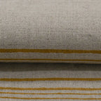 Claura Stripes Hand Block Printed Linen Upholstery Fabric Linen Fabric