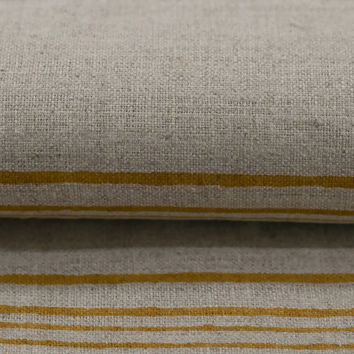 Claura Stripes Hand Block Printed Linen Upholstery Fabric Linen Fabric