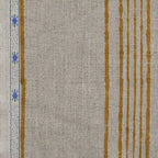 Claura Stripes Hand Block Printed Linen Upholstery Fabric Linen Fabric