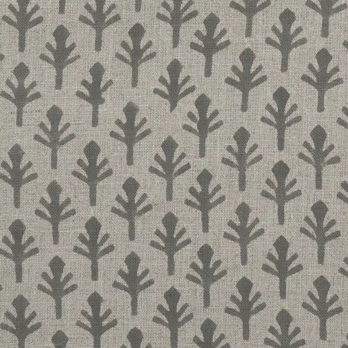 Lena Printed Linen Fabric Yard Gray Linen Fabric