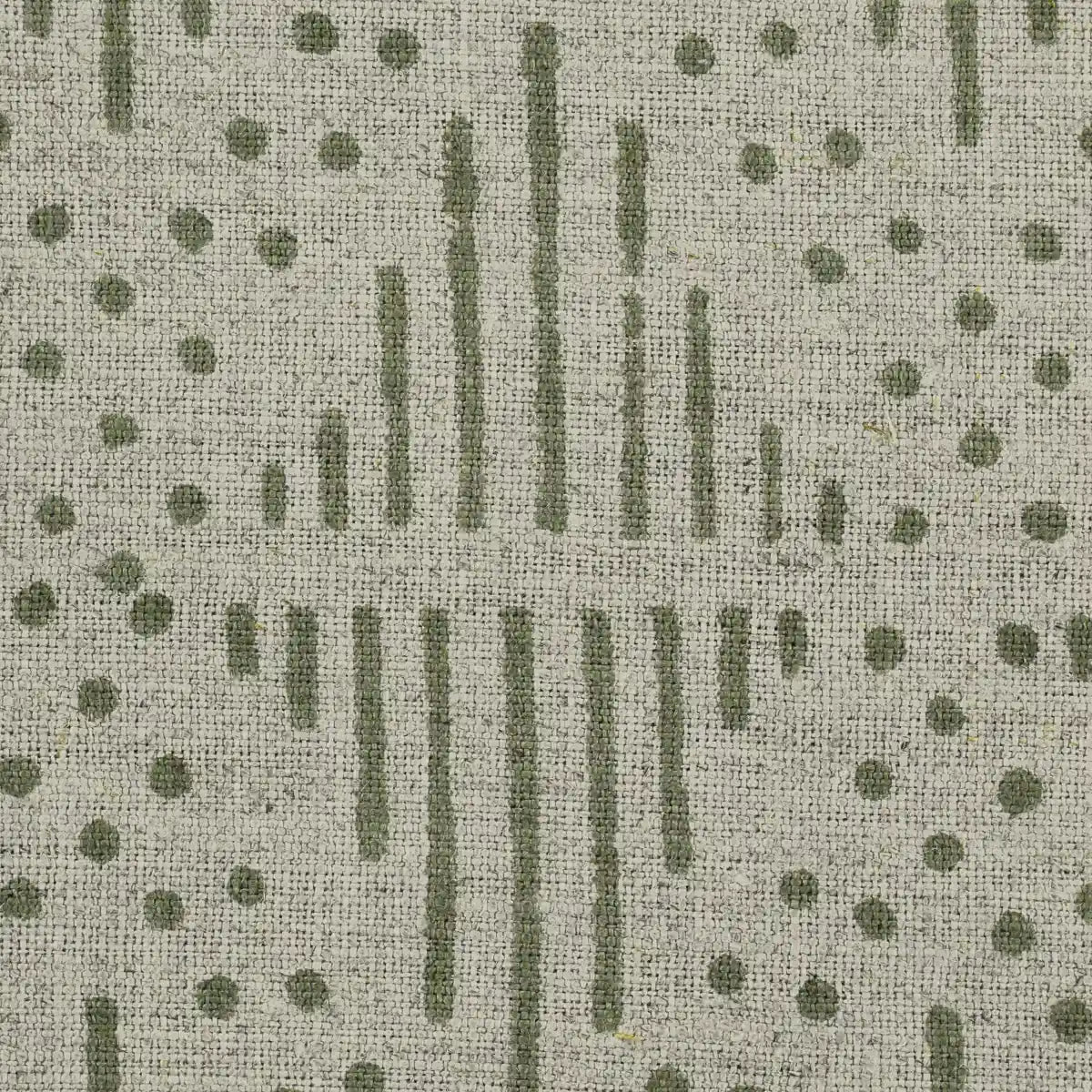 Zig-Zag Hand Block Print Designer Floral Fabric Swatch Kashish Linen Fabric