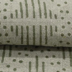 Zig-Zag Hand Block Print Designer Floral Fabric Linen Fabric