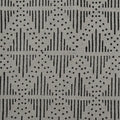 Zig-Zag Hand Block Print Designer Floral Fabric Swatch fabric swatch