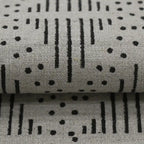 Zig-Zag Hand Block Print Designer Floral Fabric Linen Fabric